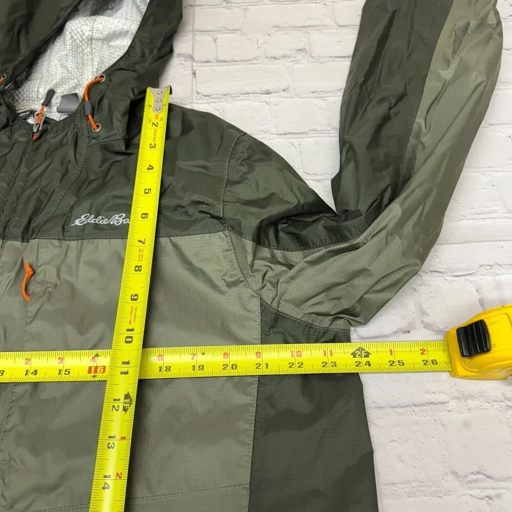 Eddie Bauer Men Outdoor Hiking Windbreaker Rain Coat Jacket Size Large B376 -9